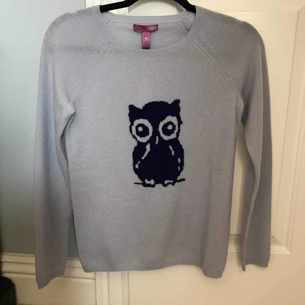 Aqua Cashmere Girls Sweater